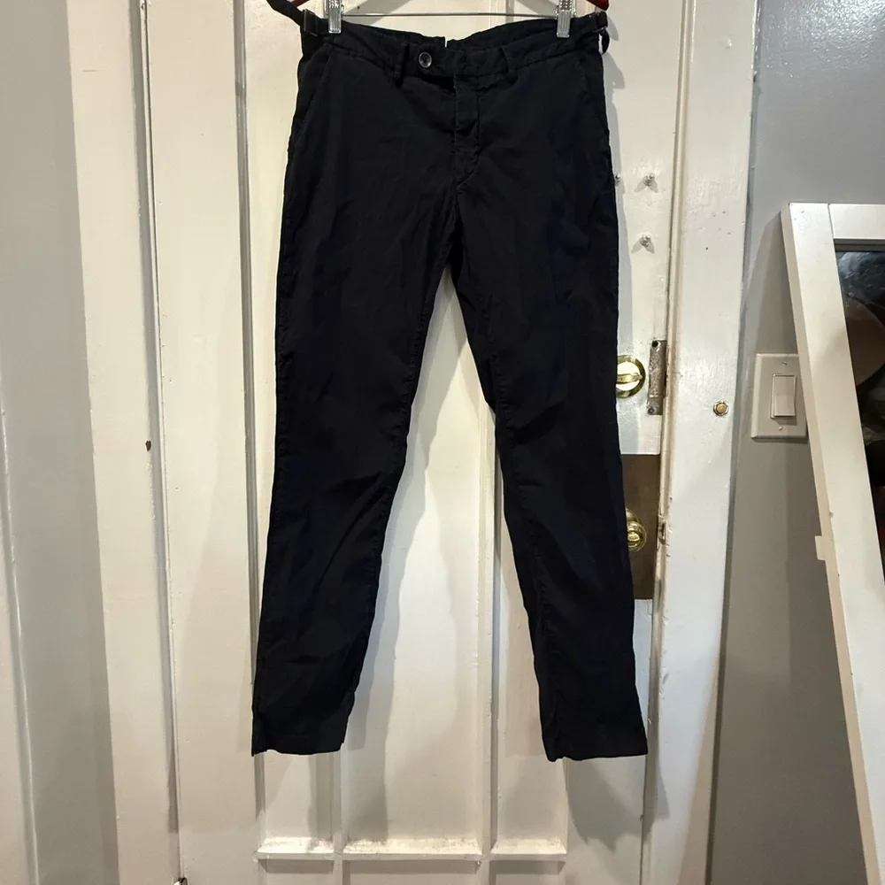 Massimo Dutti Men's Dark Navy Chinos